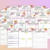 75 Soft, Hard Medium and Easy Challenge Tracker Bundle TikTok Weight Loss Journal Lifestyle Planner Workout Fitness Printable Digital Self - Image 13