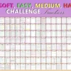 75 Soft, Hard Medium and Easy Challenge Tracker Bundle TikTok Weight Loss Journal Lifestyle Planner Workout Fitness Printable Digital Self - Image 7