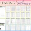 Cleaning Planner Printable Weekly Chores Digital Download Household Planner Home Management Classic Happy PDF Inserts A4 A5 Letter Half - Image 8