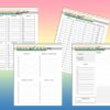 Cleaning Planner Printable Weekly Chores Digital Download Household Planner Home Management Classic Happy PDF Inserts A4 A5 Letter Half - Image 6