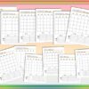 Meal Planner Printable Weekly Meal Monthly Digital Download Menu Binder Recipe Book Planner Classic Happy PDF Inserts A4 A5 Letter Half - Image 8