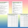 Cleaning Planner Printable Weekly Chores Digital Download Household Planner Home Management Classic Happy PDF Inserts A4 A5 Letter Half - Image 2