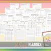 Meal Planner Printable Weekly Meal Monthly Digital Download Menu Binder Recipe Book Planner Classic Happy PDF Inserts A4 A5 Letter Half