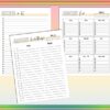 Meal Planner Printable Weekly Meal Monthly Digital Download Menu Binder Recipe Book Planner Classic Happy PDF Inserts A4 A5 Letter Half - Image 4