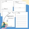 Pregnancy Journal Planner Printable Maternity Digital Download Baby Planner Expecting New Mom Classic Happy PDF Inserts A4 A5 Letter Half - Image 4
