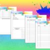 Kids Planner Digital Download Chore Chart Daily Weekly Monthly Chart Planner Checklist Classic Happy PDF Inserts A4 A5 Letter Half - Image 6
