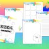 Kids Planner Digital Download Chore Chart Daily Weekly Monthly Chart Planner Checklist Classic Happy PDF Inserts A4 A5 Letter Half - Image 5