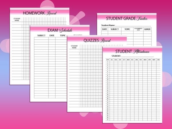 Teacher Planner School Printable Academic Digital Download Lesson Student Teaching Planner Classic Happy PDF Insert A4 A5 Letter Half - Image 9