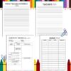 Teacher Planner Minimalistic School Printable Academic Digital Download Lesson Student Homeschool Classic Happy PDF Insert A4 A5 Letter Half - Image 2