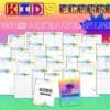Kids Planner Digital Download Chore Chart Daily Weekly Monthly Chart Planner Checklist Classic Happy PDF Inserts A4 A5 Letter Half