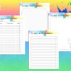 Kids Planner Digital Download Chore Chart Daily Weekly Monthly Chart Planner Checklist Classic Happy PDF Inserts A4 A5 Letter Half - Image 2