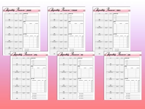 Undated Digital Planner Undated Calendar Printable Digital Download Daily Weekly Monthly Planner Classic Happy PDF Inserts A4 A5 Letter Half - Image 7