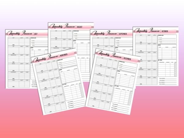 Undated Digital Planner Undated Calendar Printable Digital Download Daily Weekly Monthly Planner Classic Happy PDF Inserts A4 A5 Letter Half - Image 8