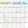 Direct Sales Planner MLM Printable Power Hour Small Business Digital Download Network Marketing Classic Happy PDF Inserts A4 A5 Letter Half - Image 2