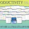 Productivity Planner Printable Daily Goal Tracker Digital Download Challenge Project Planner Classic Happy PDF Inserts A4 A5 Letter Half