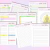 Weight Loss Journal Tracker Planner Workout Fitness Printable Digital Meal Habits Calories Classic Happy PDF Inserts A4 A5 Letter Half - Image 8
