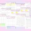 Weight Loss Journal Tracker Planner Workout Fitness Printable Digital Meal Habits Calories Classic Happy PDF Inserts A4 A5 Letter Half - Image 6