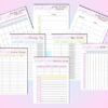 Weight Loss Journal Tracker Planner Workout Fitness Printable Digital Meal Habits Calories Classic Happy PDF Inserts A4 A5 Letter Half - Image 4