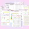 Weight Loss Journal Tracker Planner Workout Fitness Printable Digital Meal Habits Calories Classic Happy PDF Inserts A4 A5 Letter Half - Image 3
