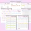 Weight Loss Journal Tracker Planner Workout Fitness Printable Digital Meal Habits Calories Classic Happy PDF Inserts A4 A5 Letter Half - Image 2