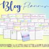 Blog Planner Beginner Blog Launch Printable Income Website Post Digital Download Brand Planner Classic Happy PDF Inserts A4 A5 Letter Half