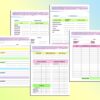 Blog Planner Beginner Blog Launch Printable Income Website Post Digital Download Brand Planner Classic Happy PDF Inserts A4 A5 Letter Half - Image 5