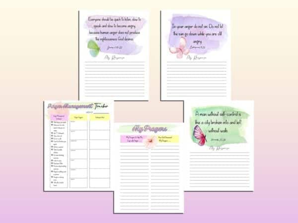 Anger Management Journal Counseling Therapy Planner Printable Mental Health Digital Download Classic Happy PDF Inserts A4 A5 Letter - Image 5