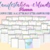 Manifestation Journal Intentions Planner Printable Law of Attraction Digital Download Classic Happy PDF Inserts A4 A5 Letter