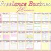 Freelance Business Planner Printable Solopreneur Digital Download Work from Home Small Business Classic Happy PDF Inserts A4 A5 Letter Half - Image 2