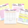 Freelance Business Planner Printable Solopreneur Digital Download Work from Home Small Business Classic Happy PDF Inserts A4 A5 Letter Half - Image 4