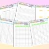 Manifestation Journal Intentions Planner Printable Law of Attraction Digital Download Classic Happy PDF Inserts A4 A5 Letter - Image 6