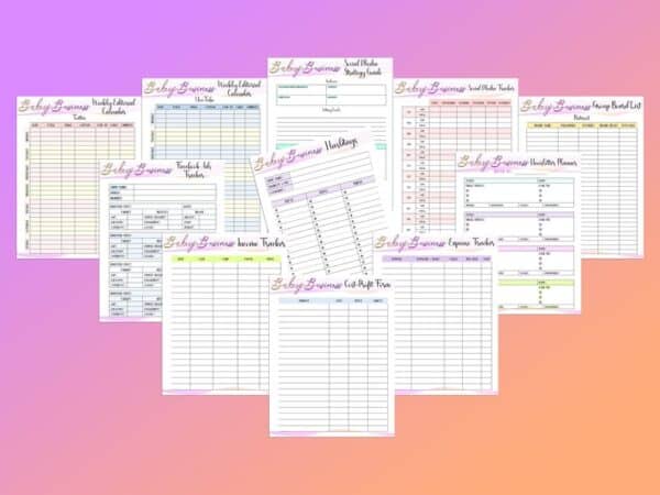 Bakery Business Planner Cakes Cupcakes Home Baking Bakery Printable Digital Download Small Business Classic Happy PDF A4 A5 Letter Half - Image 2