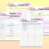 Freelance Business Planner Printable Solopreneur Digital Download Work from Home Small Business Classic Happy PDF Inserts A4 A5 Letter Half - Image 8