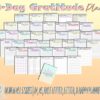 30 Day Gratitude Journal Printable Grateful Planner Mindfulness Digital Download Positivity Wellness Happiness 5 five minute Self Care Daily