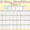 30 Day Gratitude Journal Printable Grateful Planner Mindfulness Digital Download Positivity Wellness Happiness 5 five minute Self Care Daily - Image 2