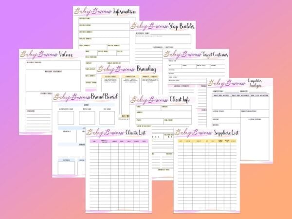 Bakery Business Planner Cakes Cupcakes Home Baking Bakery Printable Digital Download Small Business Classic Happy PDF A4 A5 Letter Half - Image 10