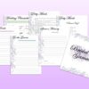 Bridal Shower Games Planner Bundle Printable Wedding Floral Digital Download Wedding Binder Kit Classic Happy PDF Inserts A4 A5 Letter Half - Image 8