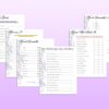 Bridal Shower Games Planner Bundle Printable Wedding Floral Digital Download Wedding Binder Kit Classic Happy PDF Inserts A4 A5 Letter Half - Image 5
