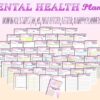 Mental Health Planner Wellness Self Care Journal Life Printable Mindfulness Life Organizer Mood Anxiety Tracker Self Improvement Bullet