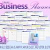 Small Business Planner Printable Etsy Shop Seller Organizer Freelance Digital Download Home Business Direct Sales PDF Inserts Happy Classic
