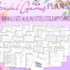 Bridal Shower Games Planner Bundle Printable Wedding Floral Digital Download Wedding Binder Kit Classic Happy PDF Inserts A4 A5 Letter Half