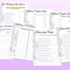 Bridal Shower Games Planner Bundle Printable Wedding Floral Digital Download Wedding Binder Kit Classic Happy PDF Inserts A4 A5 Letter Half - Image 2