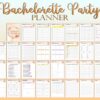 Bachelorette Party Planner Printable Hen Party Budget Gifts Wedding Floral Digital Download Wedding Classic Happy PDF Inserts A4 A5 Letter - Image 8
