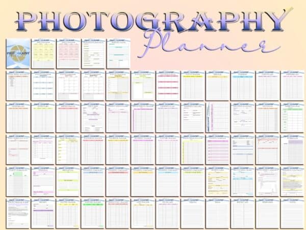 Photographer Planner Photography Business Photo Shoot Appointment Session Client Sheet Printable Digital Download Classic Happy PDF Inserts - Image 6