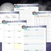 Dream Journal Dream Diary Printable Notebook Dreaming Interpretation Sleep Tracker Moon Digital Download Classic Happy PDF Inserts A4 Letter - Image 4