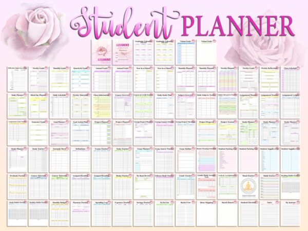 Student Planner Printable School Digital Download Lesson Back to School Teaching Planner Nurse Nursing Medical Elementary Middle High School - Image 8