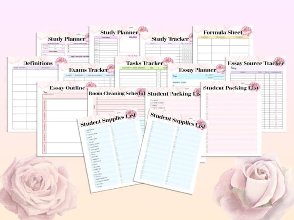 Student Planner Printable School Digital Download Lesson Back to School Teaching Planner Nurse Nursing Medical Elementary Middle High School - Image 7