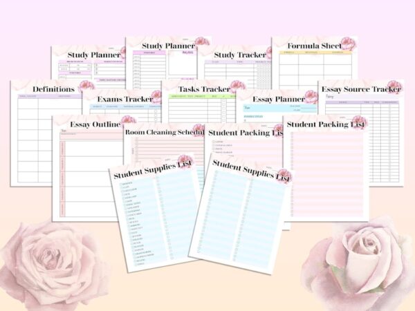 Student Planner Printable School Digital Download Lessons Student Teaching Planner Nurse Nursing Medical Elementary Middle High School - Image 6