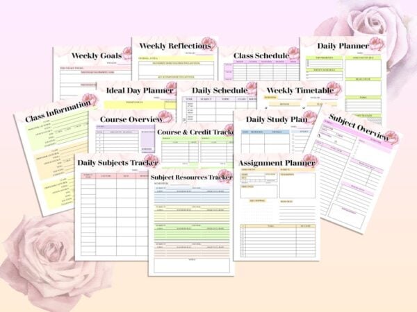 Student Planner Printable School Digital Download Lesson Back to School Teaching Planner Nurse Nursing Medical Elementary Middle High School - Image 6