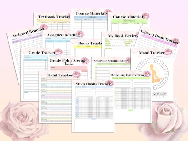 Student Planner Printable School Digital Download Lessons Student Teaching Planner Nurse Nursing Medical Elementary Middle High School - Image 4